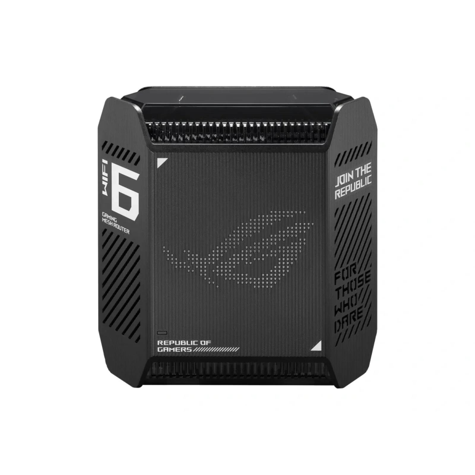 Беспроводной маршрутизатор Asus ROG Rapture Gaming Mesh System GT6 (1PK black) (AX10000, 1x2.5G WAN, 3xGE LAN, 1xUSB 3.2, 9 внутренних антен), GT6(B-1-PK) UA