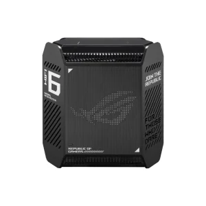Беспроводной маршрутизатор Asus ROG Rapture Gaming Mesh System GT6 (1PK black) (AX10000, 1x2.5G WAN, 3xGE LAN, 1xUSB 3.2, 9 внутренних антен), GT6(B-1-PK) UA