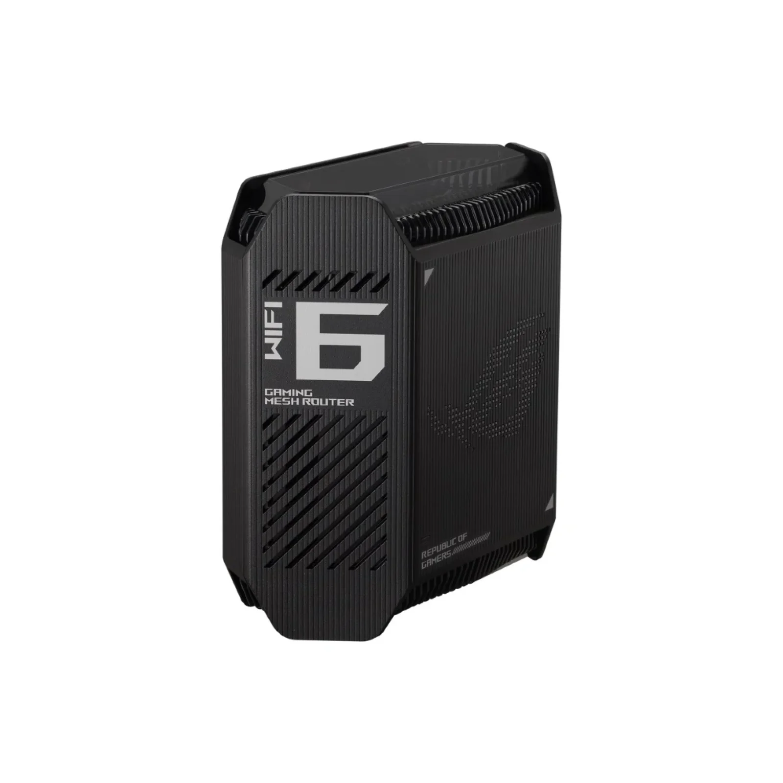 Беспроводной маршрутизатор Asus ROG Rapture Gaming Mesh System GT6 (1PK black) (AX10000, 1x2.5G WAN, 3xGE LAN, 1xUSB 3.2, 9 внутренних антен), GT6(B-1-PK) UA