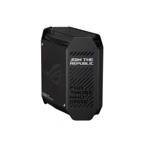 Беспроводной маршрутизатор Asus ROG Rapture Gaming Mesh System GT6 (1PK black) (AX10000, 1x2.5G WAN, 3xGE LAN, 1xUSB 3.2, 9 внутренних антен), GT6(B-1-PK) UA
