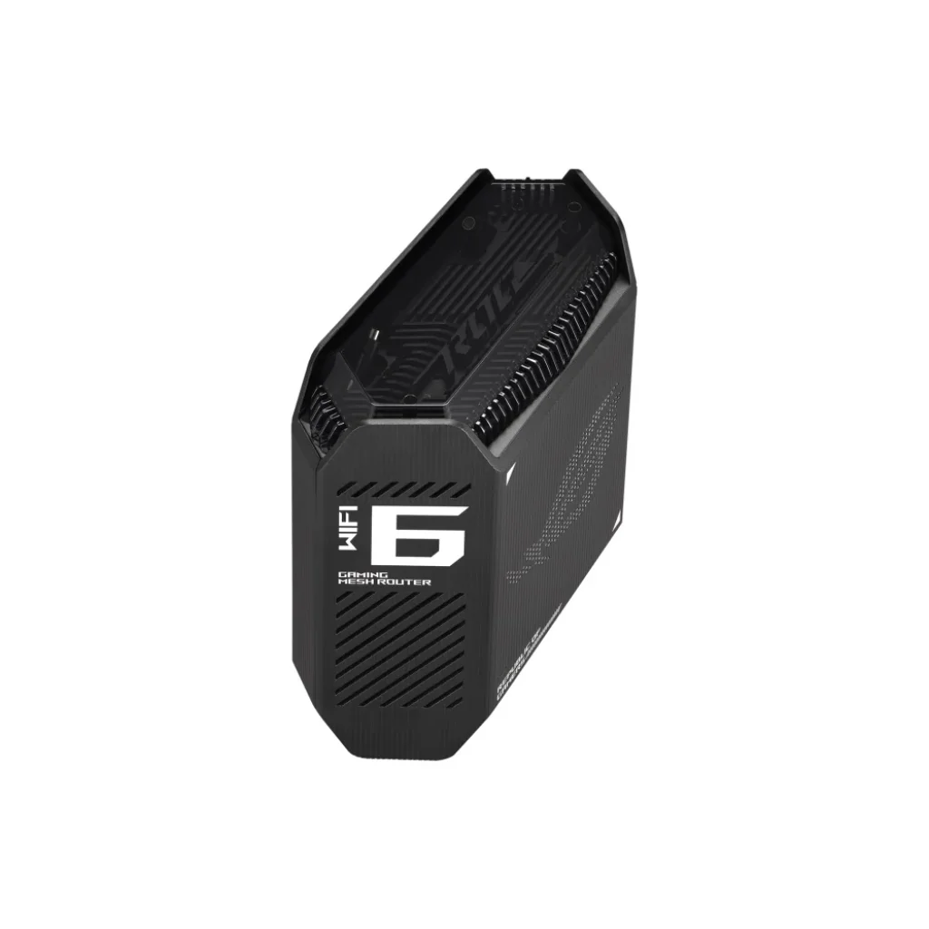 Беспроводной маршрутизатор Asus ROG Rapture Gaming Mesh System GT6 (1PK black) (AX10000, 1x2.5G WAN, 3xGE LAN, 1xUSB 3.2, 9 внутренних антен), GT6(B-1-PK) UA