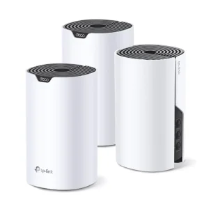 Комплект з трьох Mesh Wi-Fi маршрутизаторів TP-Link Deco S7 (Deco S7(3-pack)) (AC1900, 3xGE LAN, MU-MIMO, 3-pack) UA