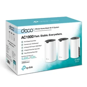 Комплект з трьох Mesh Wi-Fi маршрутизаторів TP-Link Deco S7 (Deco S7(3-pack)) (AC1900, 3xGE LAN, MU-MIMO, 3-pack) UA