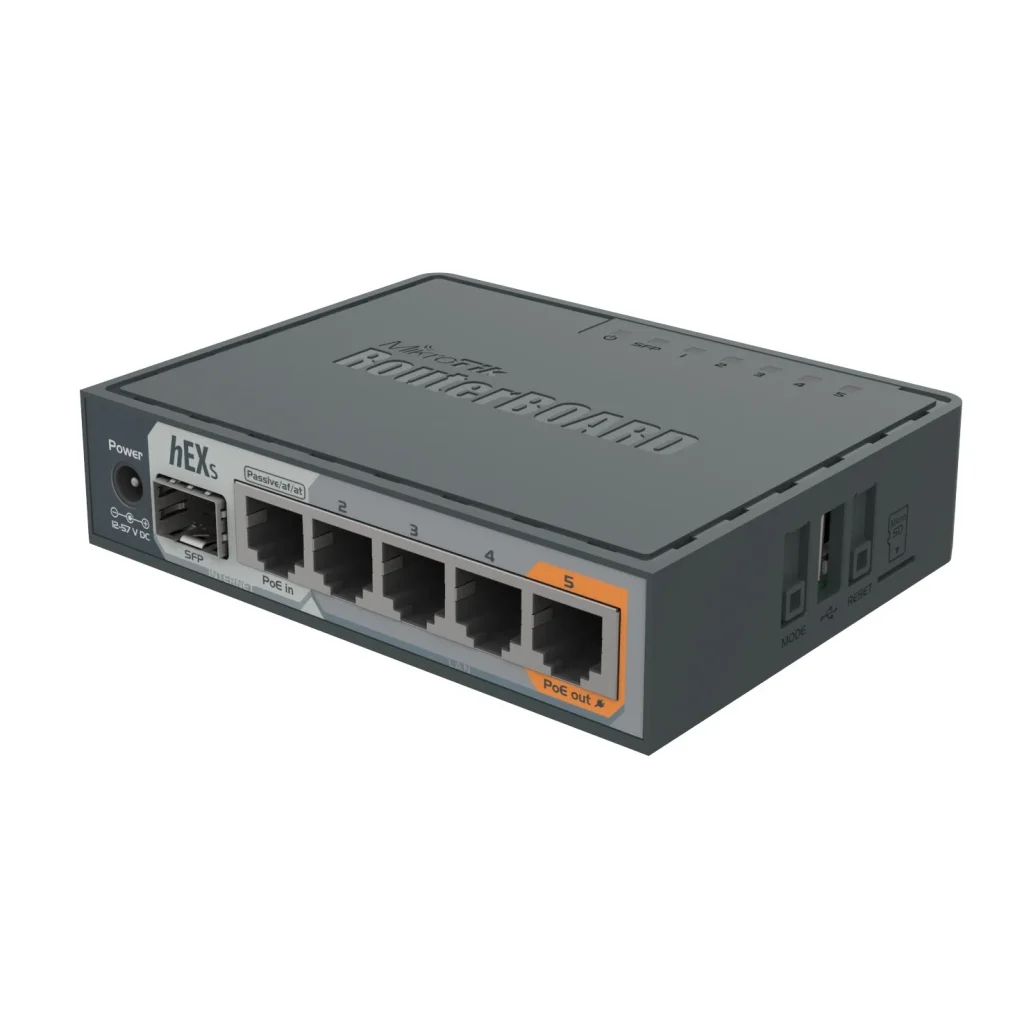 Маршрутизатор MikroTik RouterBOARD RB760iGS hEX S (880MHz/256Mb, 5хGE, 1xSFP) UA