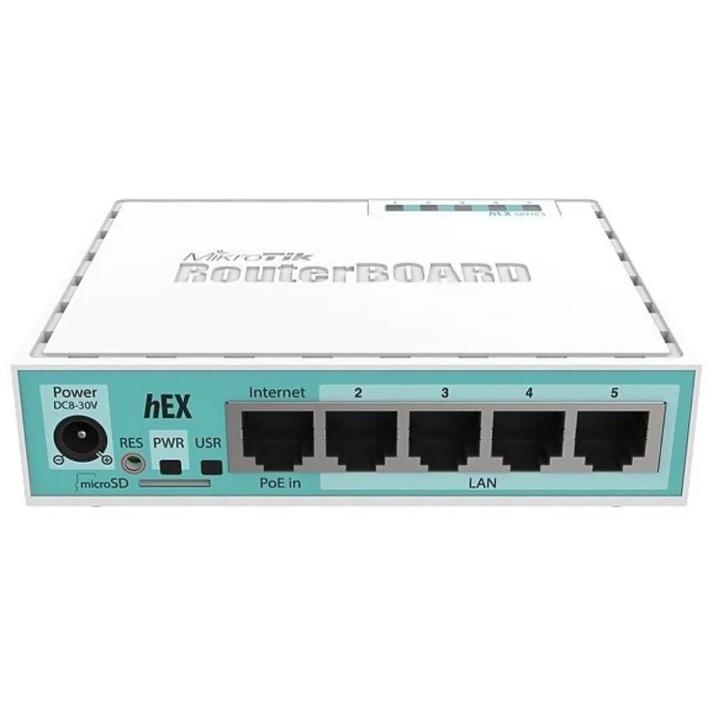 Маршрутизатор MikroTik RouterBOARD RB750GR3 hEX (880MHz/256Mb, 5х1000Мбит, PoE in) UA