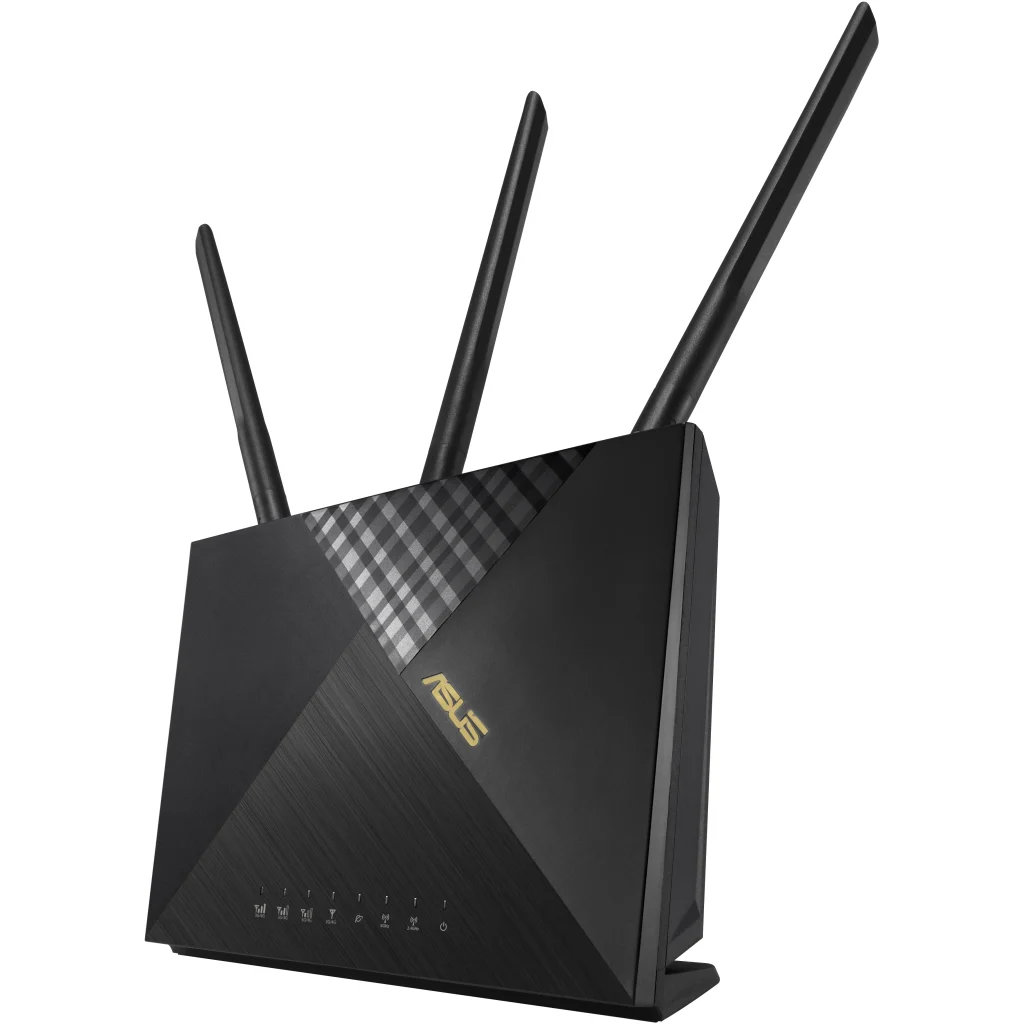 Беспроводной маршрутизатор Asus 4G-AX56 (AX1800, 4xGE LAN, 1xGE WAN, LTE Cat.6, 1xNano SIM tray slot, MU-MIMO) UA