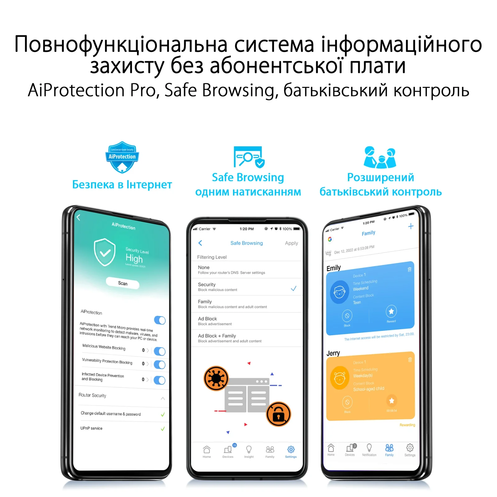 Беспроводной маршрутизатор Asus RT-AX59U (AX4200, 1xGE WAN, 3xGE LAN, 1xUSB 3.2 Gen1, 1xUSB 2.0) UA