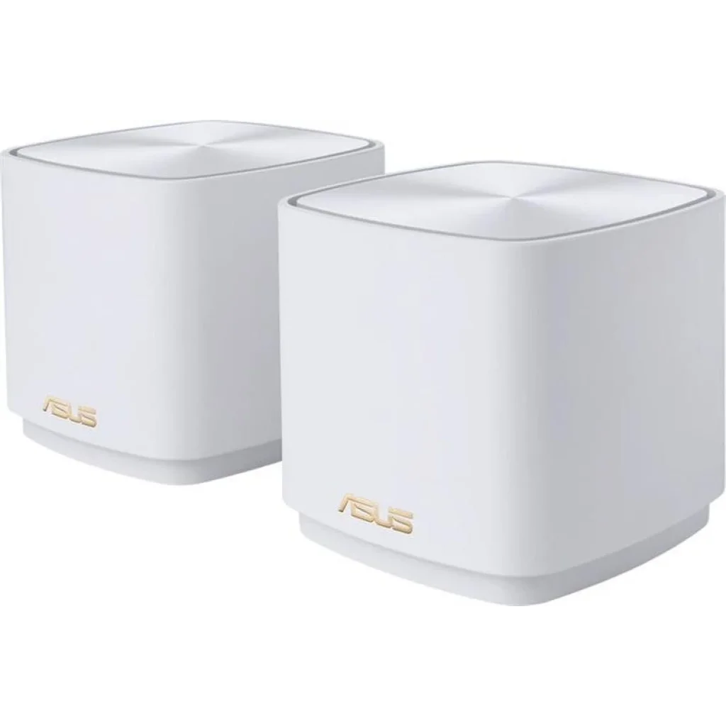 Бездротовий маршрутизатор Asus ZenWiFi XD5 White 2pk (XD5-W-2-PK/90IG0750-MO3B40) (AX3000, 1xGE WAN, 1xGE LAN, AiMesh, AiProtection, 2 внутрішні антени) UA
