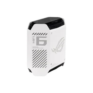 Беспроводной маршрутизатор Asus ROG Rapture Gaming Mesh System GT6 White 1pk (GT6-W-1-PK/90IG07F0-MU9A30) (AX10000, 1x2.5G WAN, 3xGE LAN, 1xUSB 3.2, 9 внутренних антен) UA