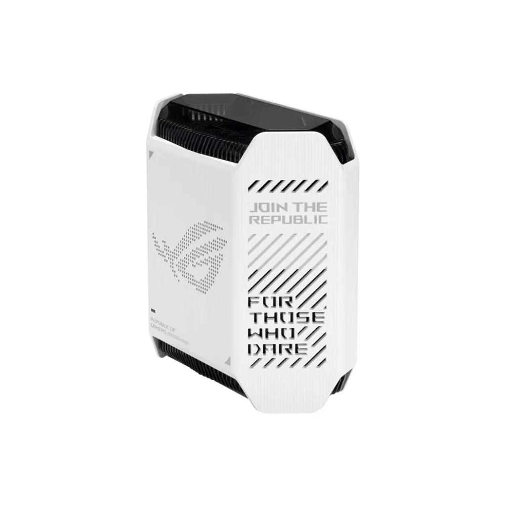 Беспроводной маршрутизатор Asus ROG Rapture Gaming Mesh System GT6 White 1pk (GT6-W-1-PK/90IG07F0-MU9A30) (AX10000, 1x2.5G WAN, 3xGE LAN, 1xUSB 3.2, 9 внутренних антен) UA