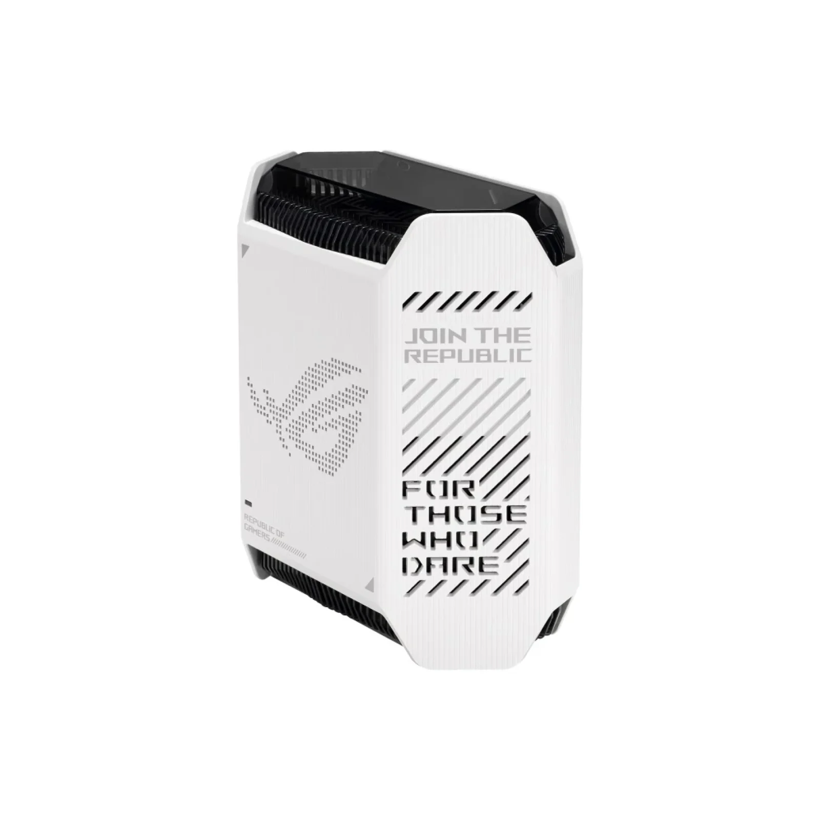 Беспроводной маршрутизатор Asus ROG Rapture Gaming Mesh System GT6 White 1pk (GT6-W-1-PK/90IG07F0-MU9A30) (AX10000, 1x2.5G WAN, 3xGE LAN, 1xUSB 3.2, 9 внутренних антен) UA