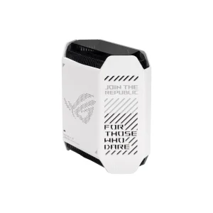 Беспроводной маршрутизатор Asus ROG Rapture Gaming Mesh System GT6 White 1pk (GT6-W-1-PK/90IG07F0-MU9A30) (AX10000, 1x2.5G WAN, 3xGE LAN, 1xUSB 3.2, 9 внутренних антен) UA