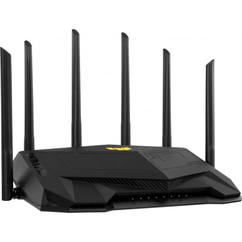Бездротовий маршрутизатор Asus TUF Gaming AX6000 (TUF-AX6000) (AX6000, 1x2.5GE WAN, 1x2.5GE LAN, 4xGE LAN, AURA RGB lighting, 6 зовнішніх антен) UA