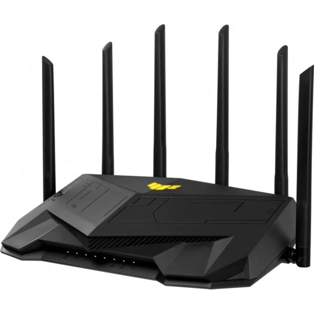 Бездротовий маршрутизатор Asus TUF Gaming AX6000 (TUF-AX6000) (AX6000, 1x2.5GE WAN, 1x2.5GE LAN, 4xGE LAN, AURA RGB lighting, 6 зовнішніх антен) UA