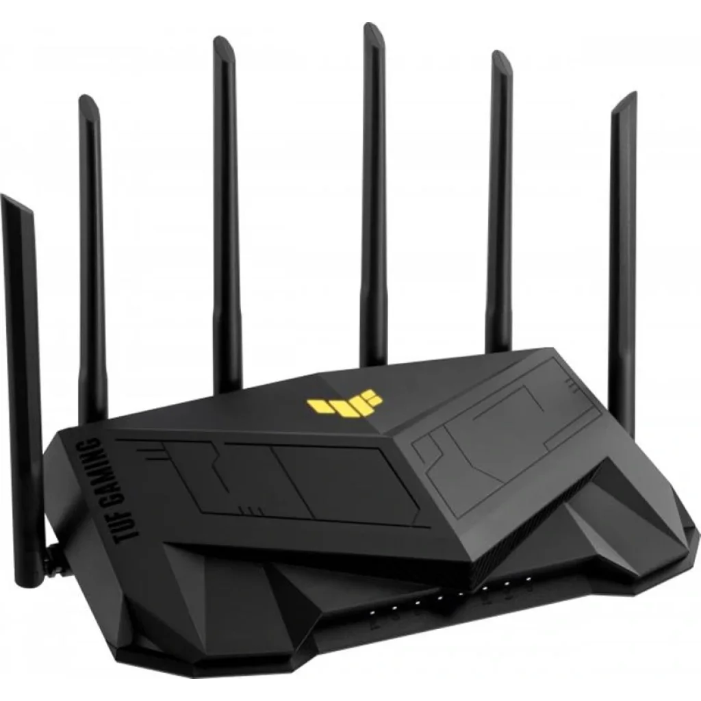 Бездротовий маршрутизатор Asus TUF Gaming AX6000 (TUF-AX6000) (AX6000, 1x2.5GE WAN, 1x2.5GE LAN, 4xGE LAN, AURA RGB lighting, 6 зовнішніх антен) UA