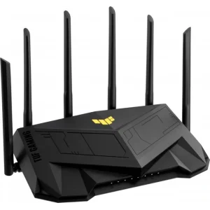 Бездротовий маршрутизатор Asus TUF Gaming AX6000 (TUF-AX6000) (AX6000, 1x2.5GE WAN, 1x2.5GE LAN, 4xGE LAN, AURA RGB lighting, 6 зовнішніх антен) UA