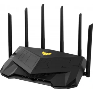 Бездротовий маршрутизатор Asus TUF Gaming AX6000 (TUF-AX6000) (AX6000, 1x2.5GE WAN, 1x2.5GE LAN, 4xGE LAN, AURA RGB lighting, 6 зовнішніх антен) UA