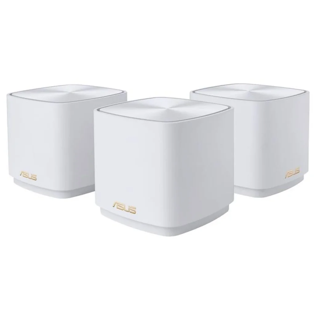 Беспроводной маршрутизатор Asus ZenWiFi XD4 Plus 3PK Wihte (AX1800, 1xGE WAN/LAN, 1xGE LAN, AiMesh, 2 внутренние антенны), XD4 PLUS (W-3-PK) UA