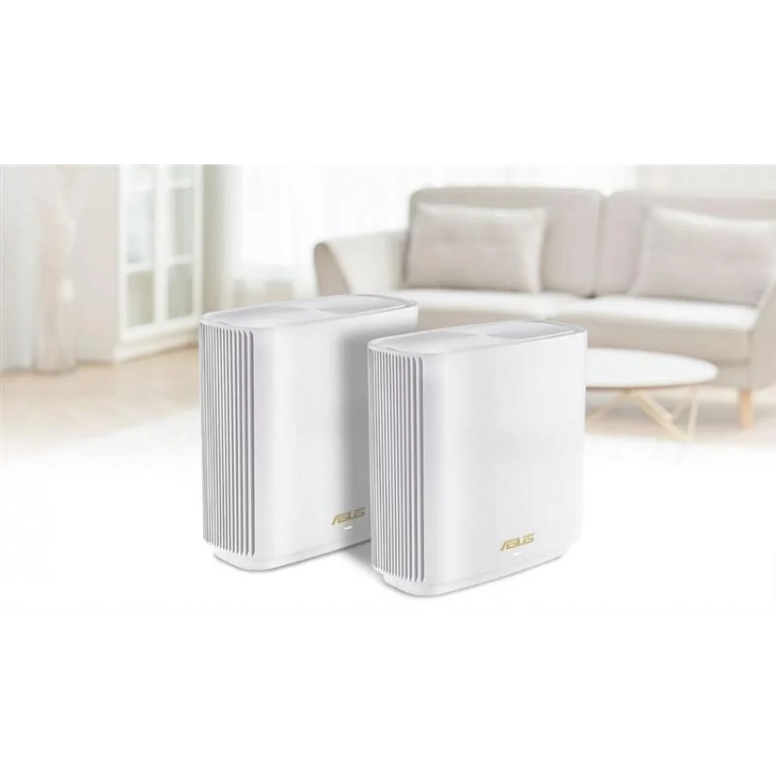 Wi-Fi Mesh система Asus ZenWiFi XT9 White 2pk (90IG0740-MO3B40) (AX7800, 1x2.5GE WAN, 3xGE LAN, 1xUSB 3.2 Gen 1, AiMesh, AiProtection, 6 внутренних антенн) UA