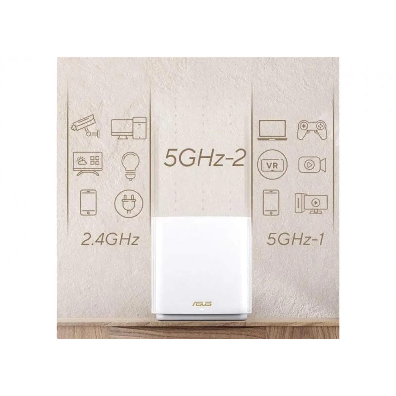 Wi-Fi Mesh система Asus ZenWiFi XT9 White 2pk (90IG0740-MO3B40) (AX7800, 1x2.5GE WAN, 3xGE LAN, 1xUSB 3.2 Gen 1, AiMesh, AiProtection, 6 внутренних антенн) UA