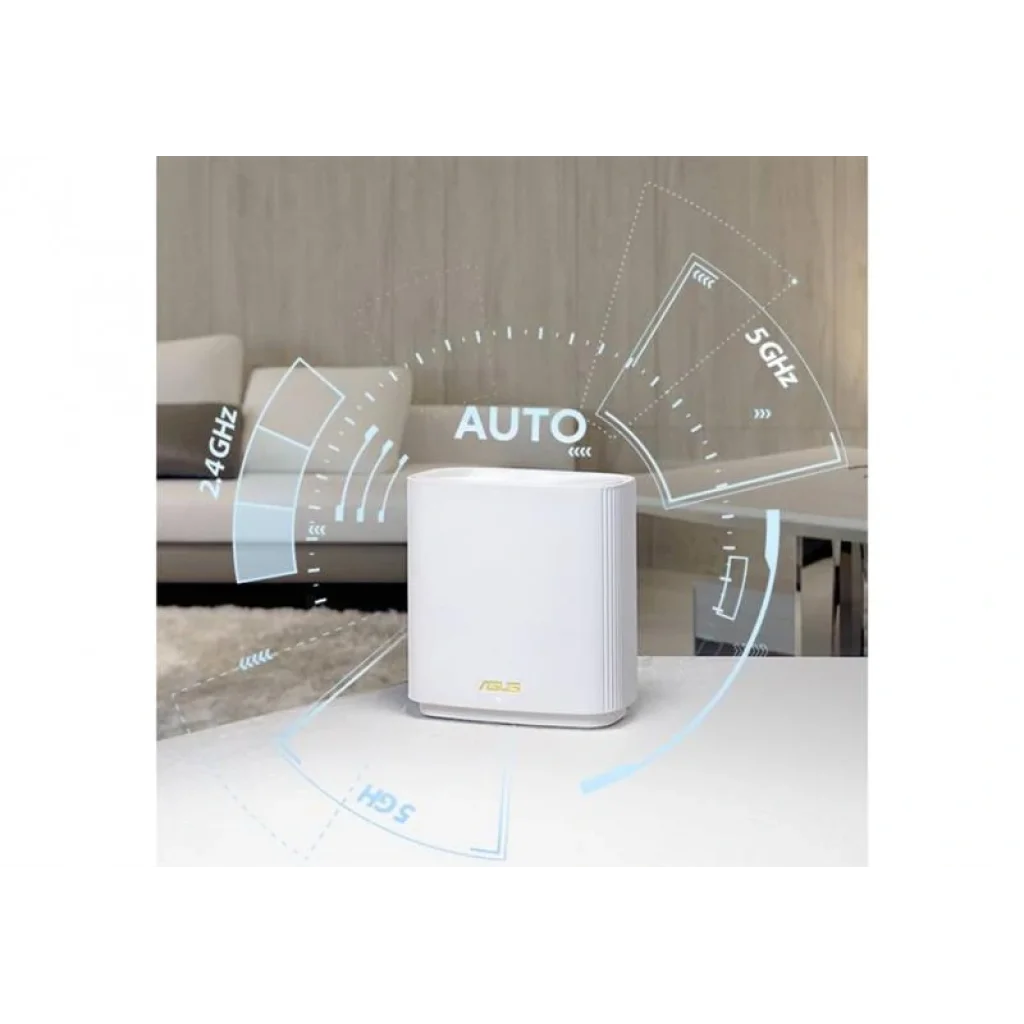 Wi-Fi Mesh система Asus ZenWiFi XT9 White 2pk (90IG0740-MO3B40) (AX7800, 1x2.5GE WAN, 3xGE LAN, 1xUSB 3.2 Gen 1, AiMesh, AiProtection, 6 внутрішніх антен) UA