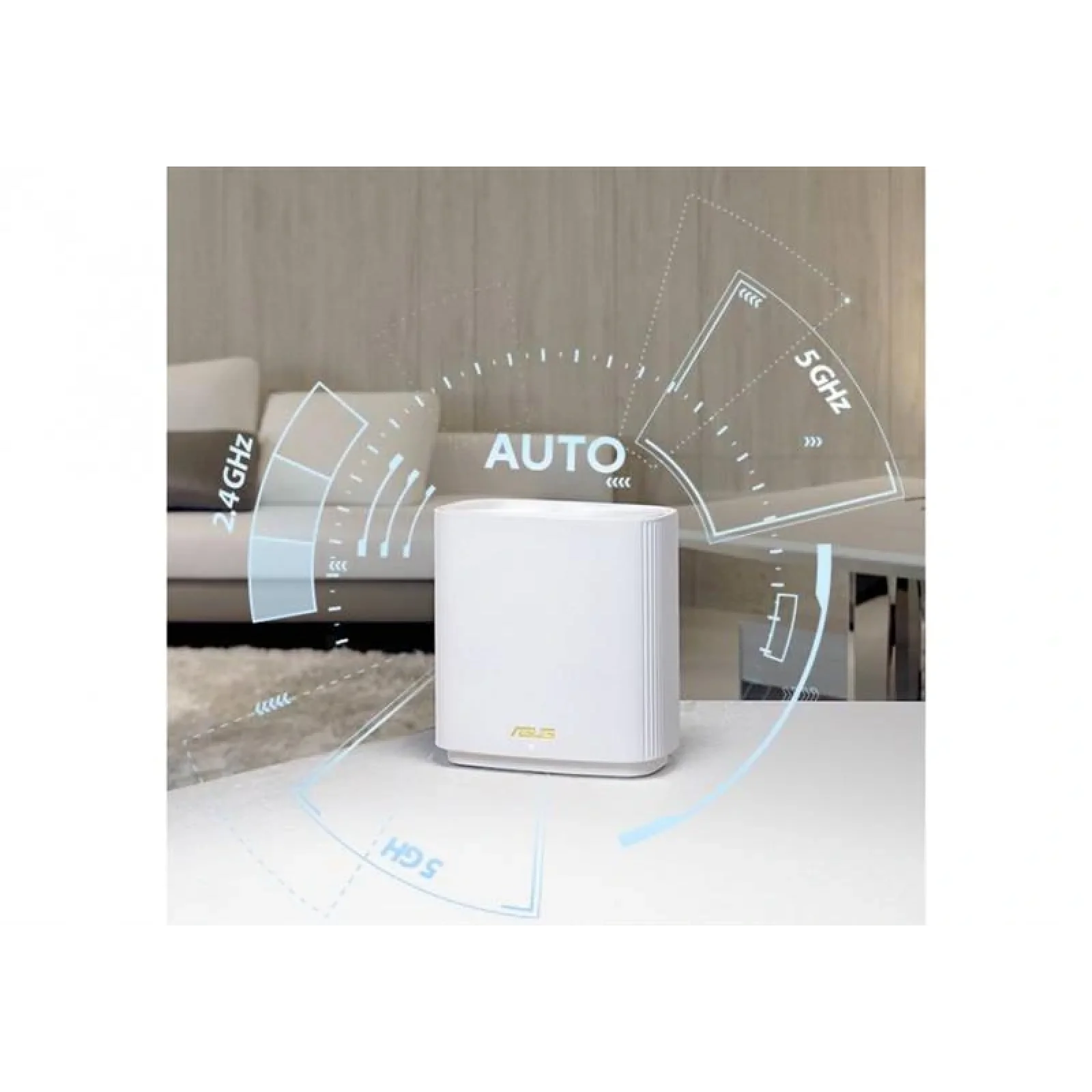 Wi-Fi Mesh система Asus ZenWiFi XT9 White 2pk (90IG0740-MO3B40) (AX7800, 1x2.5GE WAN, 3xGE LAN, 1xUSB 3.2 Gen 1, AiMesh, AiProtection, 6 внутренних антенн) UA