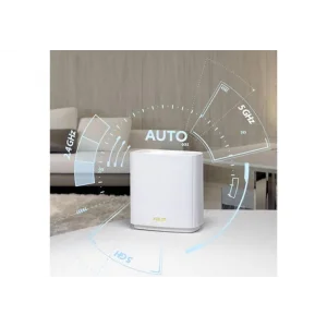 Wi-Fi Mesh система Asus ZenWiFi XT9 White 2pk (90IG0740-MO3B40) (AX7800, 1x2.5GE WAN, 3xGE LAN, 1xUSB 3.2 Gen 1, AiMesh, AiProtection, 6 внутрішніх антен) UA