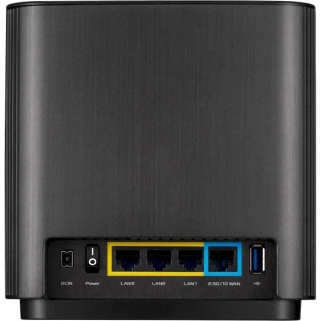 Wi-Fi Mesh система Asus ZenWiFi XT8 V2 Black 2pk (90IG0590-MO3A20) (AX6600, 1x2.5GE WAN, 3xGE LAN, 1xUSB3.1, WiFi6, AiMesh, WPA3, OFDMA, 6 антен) UA