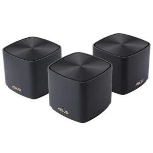 Wi-Fi Mesh система Asus ZenWiFi XD4 Plus 3pk Black (90IG07M0-MO3C50) (AX1800, 1xGE WAN/LAN, 1xGE LAN, AiMesh, 2 внутренние антенны) UA