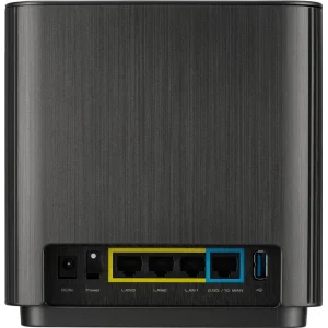 Wi-Fi Mesh система Asus ZenWiFi XT9 Black 2pk (90IG0740-MO3B30) (AX7800, 1x2.5GE WAN, 3xGE LAN, 1xUSB 3.2 Gen 1, AiMesh, AiProtection, 6 внутренних антенн) UA