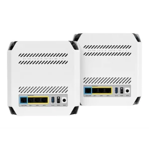 Беспроводной маршрутизатор Asus ROG Rapture Gaming Mesh System GT6 White 2pk (GT6-W-2-PK/90IG07F0-MU9A40) (AX10000, 1x2.5G WAN, 3xGE LAN, 1xUSB 3.2, 9 внутренних антен) UA