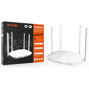 Бездротовий маршрутизатор Tenda TX9 (AX3000 Wi-Fi 6, 1xGE WAN, 3xGE LAN, 4x6dBi антени) UA