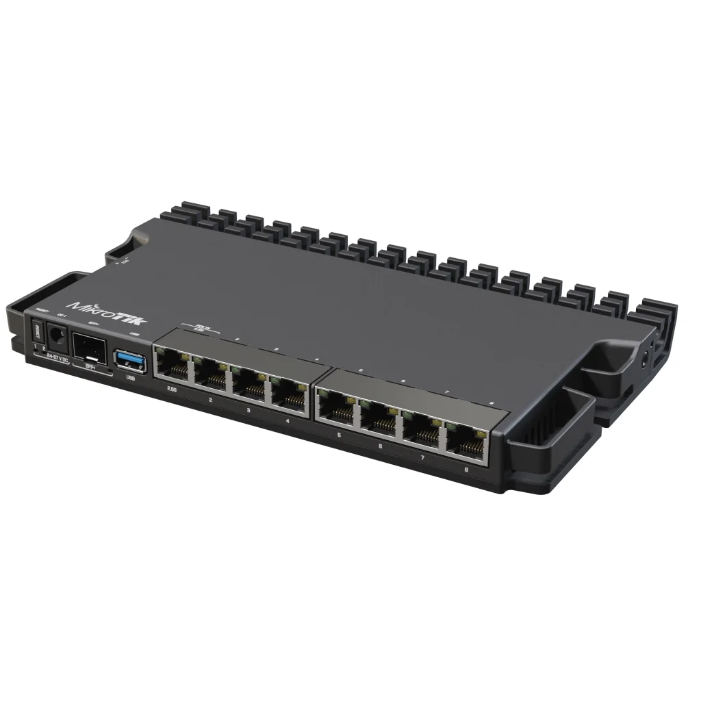 Маршрутизатор MikroTik RB5009UG+S+IN (7x1GE LAN, 1xSFP+, 1x2.5GE LAN, 1xUSB 3.0, PoE in, DC, 2-pin) UA