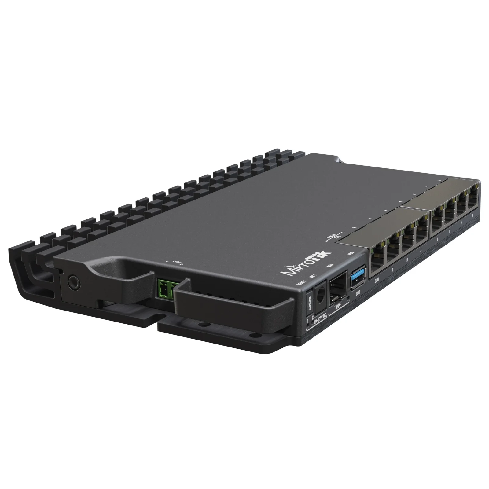 Маршрутизатор MikroTik RB5009UG+S+IN (7x1GE LAN, 1xSFP+, 1x2.5GE LAN, 1xUSB 3.0, PoE in, DC, 2-pin) UA