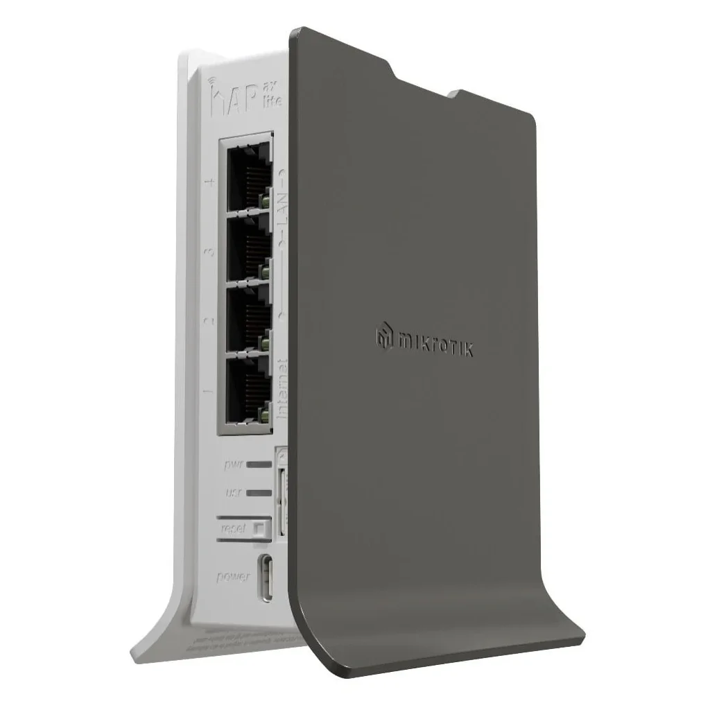 Беспроводной маршрутизатор MikroTik hAP AX lite LTE6 (L41G-2axD&FG621-EA) (AX600, wifi6-2,4Ghz, 1xGE WAN, 3xGE LAN, 1xmicroSIM, LTE cat6) UA