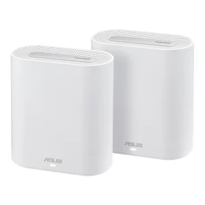 Wi-Fi Mesh система Asus ExpertWiFi EBM68 2pk White (90IG07V0-MO3A40) (AX7800, 1x2.5GE WAN, 3xGE LAN, 1xUSB 3.2 Gen 1, 6 внутрішніх антен) UA