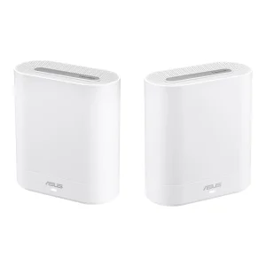 Wi-Fi Mesh система Asus ExpertWiFi EBM68 2pk White (90IG07V0-MO3A40) (AX7800, 1x2.5GE WAN, 3xGE LAN, 1xUSB 3.2 Gen 1, 6 внутрішніх антен) UA