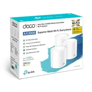 WiFi Mesh система TP-Link Deco X60(3-pack) (AX3000 1xGE LAN 1xGE WAN MU-MIMO OFDMA MESH) UA