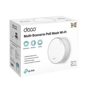 WiFi Mesh система TP-Link Deco X50-PoE 3pack (AX3000, 1x2.5 GE WAN/LAN, 1xGE WAN/LAN), Deco X50-PoE(3-pack) UA