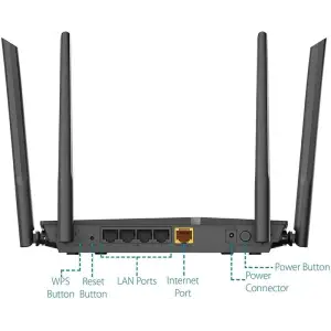 Беспроводной маршрутизатор D-Link DIR-1260/RU/R1A (AC1200, 1*GE Wan, 4*GE Lan, USB 2.0, 4 антенны) UA