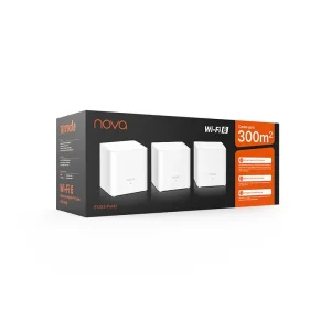 WiFi Mesh система Tenda MX3 (MX3-KIT-3) (AX1500, Wi-Fi EasyMesh, 1xGE WAN, 1xGE LAN, 2 антенны по 3 dbi, 3-pack) UA