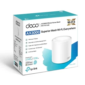 WiFi Mesh система TP-Link Deco X50 (1-pack) (AX3000, 3xGE WAN/LAN, MU-MIMO, OFDMA, 2 антени), DECO-X50-1-PACK UA