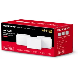 WiFi Mesh система Mercusys Halo H80X 3-pack, HALO-H80X-3-PACK UA