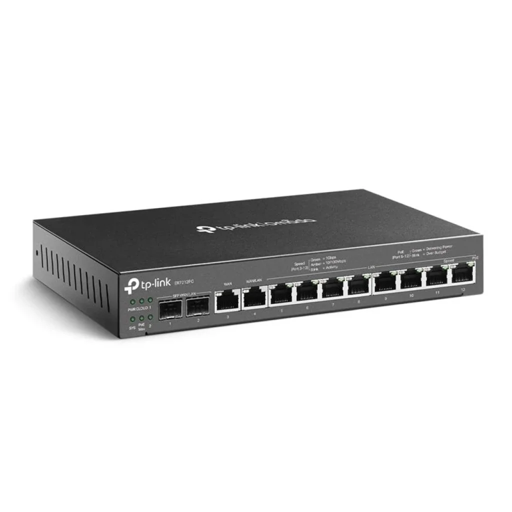 Маршрутизатор TP-Link ER7212PC (8xGE LAN, 1xWAN, 1xWAN/LAN, 2xSFP WAN/LAN) UA