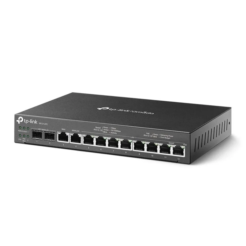 Маршрутизатор TP-Link ER7212PC (8xGE LAN, 1xWAN, 1xWAN/LAN, 2xSFP WAN/LAN) UA