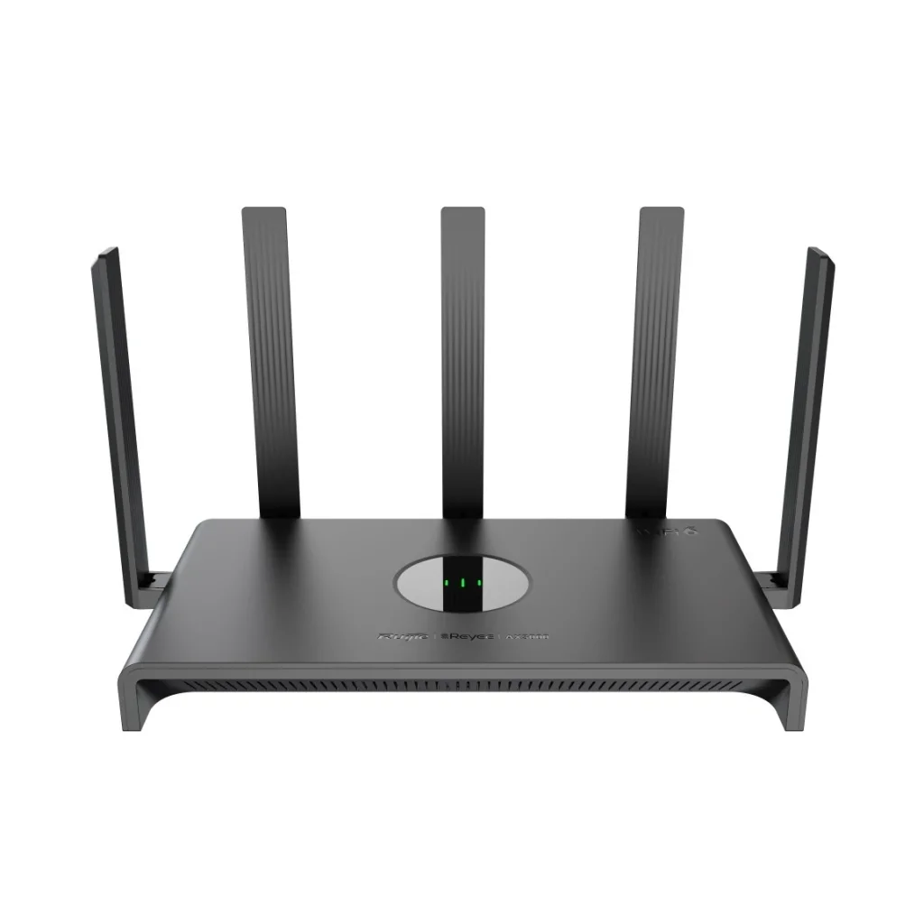 Бездротовий маршрутизатор Ruijie Reyee RG-EW3000GX PRO (AX3000, WiFi6, 1xGE WAN, 1xGE WAN/LAN, 2xGE LAN, MU-MIMO 2x2, Ruijie Cloud/App, Reyee MESH, 5x зовнішніх антен) UA