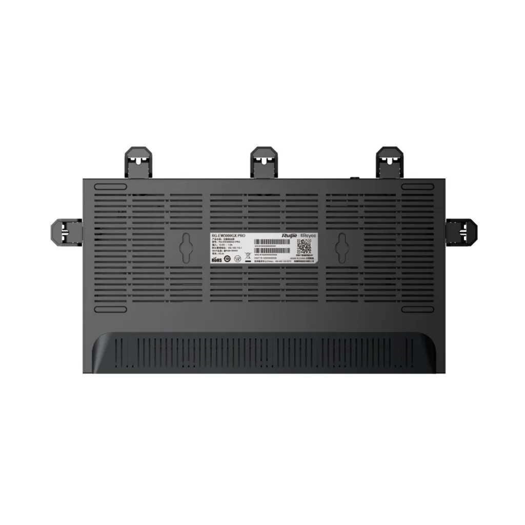 Бездротовий маршрутизатор Ruijie Reyee RG-EW3000GX PRO (AX3000, WiFi6, 1xGE WAN, 1xGE WAN/LAN, 2xGE LAN, MU-MIMO 2x2, Ruijie Cloud/App, Reyee MESH, 5x зовнішніх антен) UA