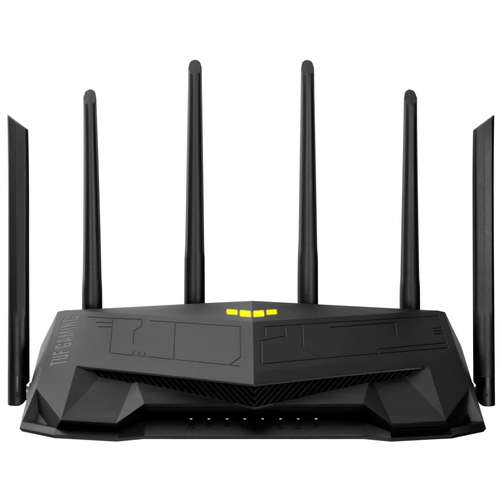 Бездротовий маршрутизатор Asus TUF Gaming AX6000 (TUF-AX6000) (AX6000, 1x2.5GE WAN, 1x2.5GE LAN, 4xGE LAN, AURA RGB lighting, 6 зовнішніх антен) UA