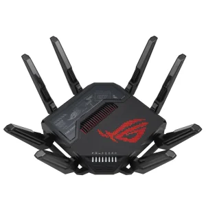Бездротовий маршрутизатор Asus ROG Rapture GT-BE98 (Wi-Fi 7, 1x10GE WAN/LAN, 1x2.5 GE WAN/LAN, 1x10GE LAN, 3x2,5GE LAN, 1xGE LAN, 1xUSB3.2, 1XUSB2.0), 90IG08F0-MO9A0V UA