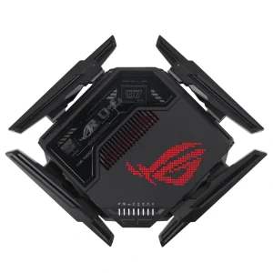 Бездротовий маршрутизатор Asus ROG Rapture GT-BE98 (Wi-Fi 7, 1x10GE WAN/LAN, 1x2.5 GE WAN/LAN, 1x10GE LAN, 3x2,5GE LAN, 1xGE LAN, 1xUSB3.2, 1XUSB2.0), 90IG08F0-MO9A0V UA